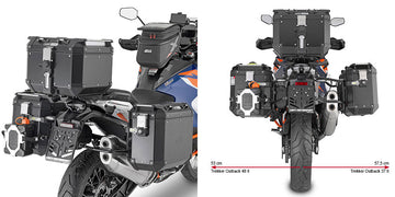 KTM 1390 Super Adventure S Evo [2026] – Stahlrohr-Seitenkofferträger PL ONE-FIT Cam-Side