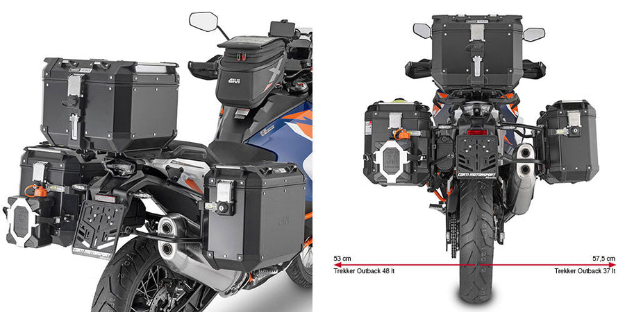 KTM 1390 Super Adventure S Evo [2026] – Stahlrohr-Seitenkofferträger PL ONE-FIT Cam-Side