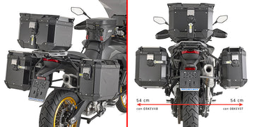 VOGE Valico 900 DSX [GIVI] - Stahlrohr-Seitenkofferträger PL ONE-FIT für die Trekker Outback MONOKEY®