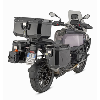 Alu-Seitenkoffer Trekker Outback EVO 44, schwarz – Links, 44 Liter / SMART SECURITY LOCK