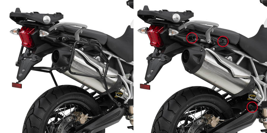 Triumph Tiger 800 [2011–2017] – Abnehmbarer Seitenkofferträger Monokey oder Retro Fit
