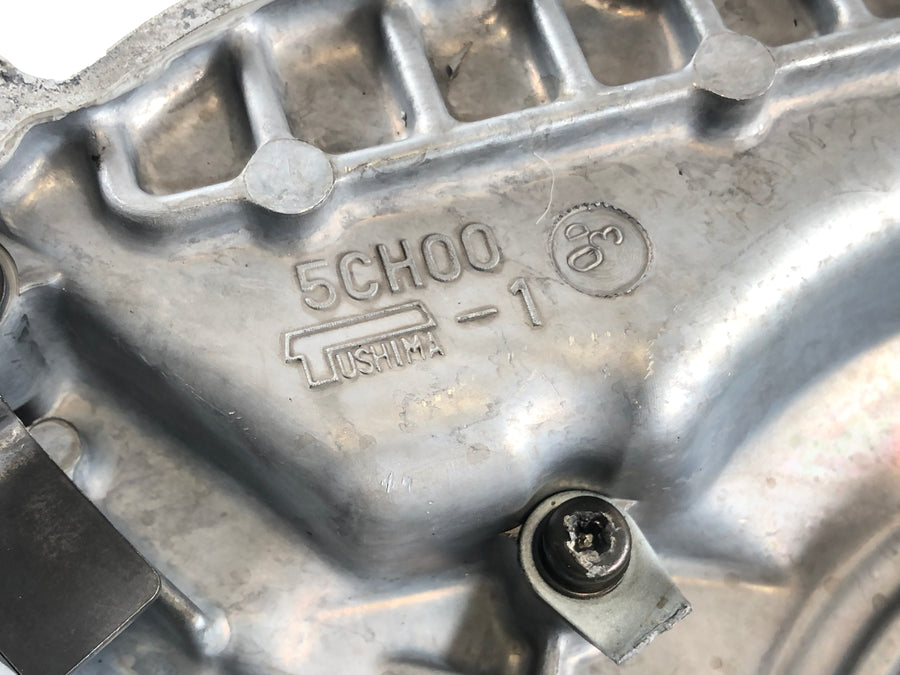 Yamaha TT 600 R DJ01 [2000] - Generatordæksel motordæksel set fra siden