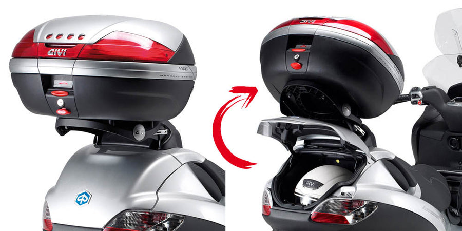 Piaggio MP3 300 [2006-2011] – topboksholder til Monolock, med plade