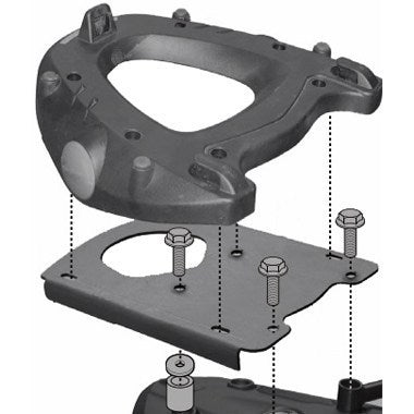 BMW F 650 GS / F 800 GS [GIVI] - Topkasseholder til MONOKEY® kufferter med MONOKEY® plade