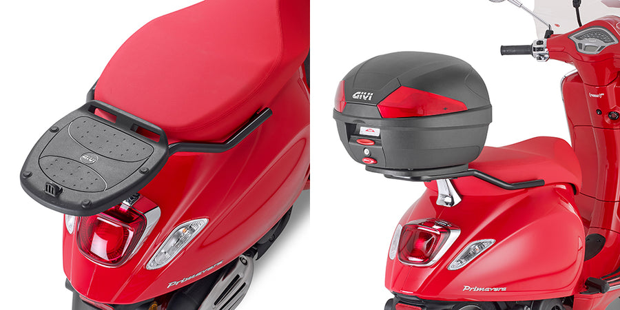 Piaggio Vespa Sprint 50-125-150 [GIVI] - Topcase Träger für MONOLOCK® Koffer schwarz benutzen Sie die im Koffer