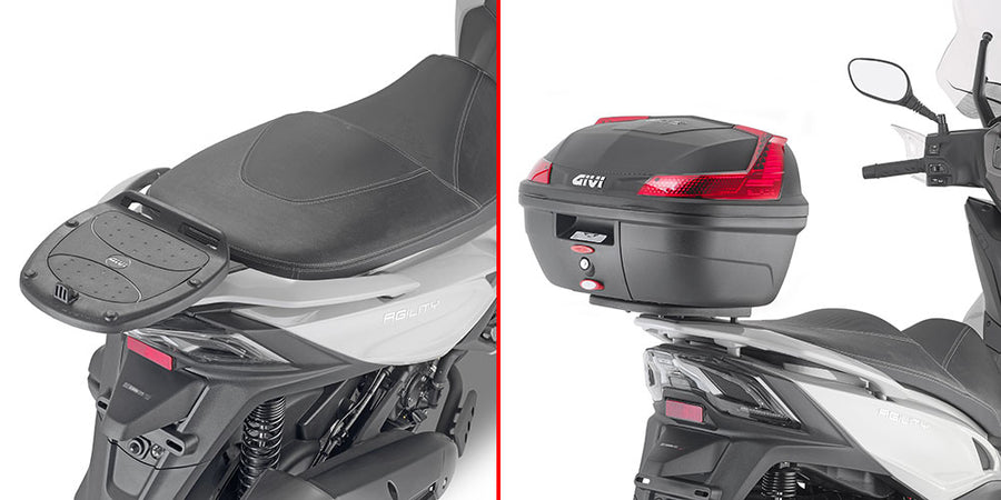 Kymco Agility 300-350 R16 [GIVI] - Toptaskeholder til MONOLOCK® kufferter brug den, der følger med kufferten