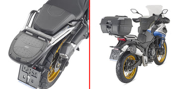 VOGE Valico 625 DSX [GIVI] - Topcase Träger für MONOLOCK® Koffer benutzen Sie die im Koffer mitgelieferte MONOLOCK®