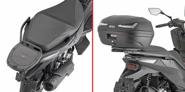 VOGE SR3 250 [GIVI] - Topcase Träger für MONOLOCK® Koffer benutzen Sie die im Koffer mitgelieferte MONOLOCK® Platte