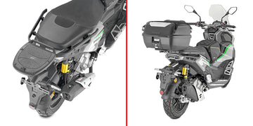 Kl Brera X 125-300 [GIVI] - Topcase Träger für MONOLOCK® Koffer benutzen Sie die im Koffer mitgelieferte MONOLOCK®