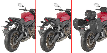 Honda CBR 650 R [GIVI] - Paar spezifischer einziehbarer Stealth Halterungen aus mit Glasfaser verstärktem Technopolymer