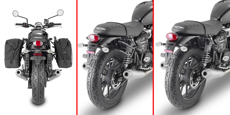 Triumph Street Twin 900 [2016–2022] – REMOVE-X Abstandshalter, abnehmbar für Satteltaschen