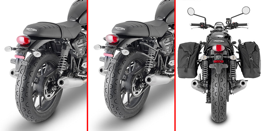 Triumph Bonneville T 120 [2016–2026] – REMOVE-X Abstandshalter, abnehmbar für Satteltaschen