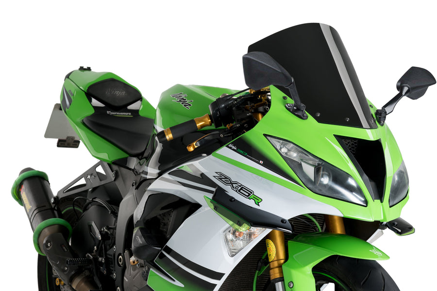 KAWASAKI ZX-6R NINJA [2018] – R-Racer Skærm – Sort