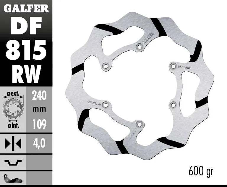 Beta RR 400 Factory [2011] - BRAKE DISC FIXED WAVE RILLET OVERSIZE – billede 2