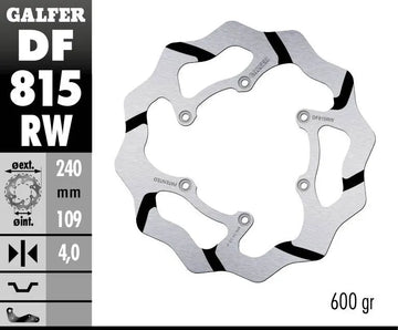 Beta RR 400 Factory [2011] - BRAKE DISC FIXED WAVE RILLET OVERSIZE – billede 2