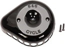 Harley-Davidson XL 883 L Sportster SuperLow [2020] - Mini Teardrop Stealth Luftfilter-Kit – Oberfläche: Silber – Bild 6