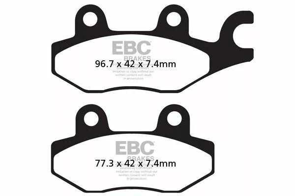 Yamaha XTZ 660 Tenere [EBC] -FA-HH-serie Sintermetal Brake Pads