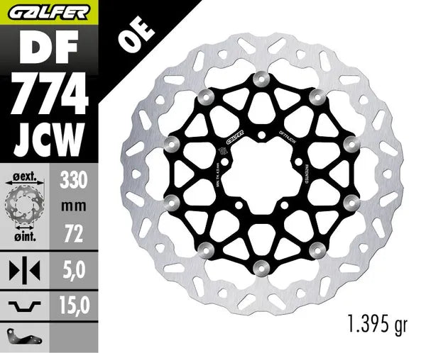 Ducati PANIGALE V4 1100 SP2 [2022-2023] - BRAKE DISC FLOATECH WAVE – billede 4