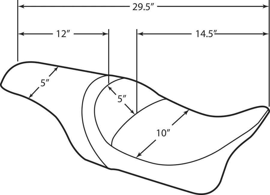 harley davidson flhr [DRAG SPECIALTIES] – Predator sæde