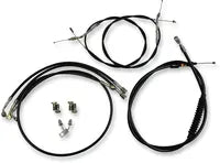 Harley Davidson Fxsb [LA CHOPPERS] - Standard sort vinyl styrkabel/bremseledningssæt