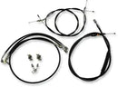 Harley Davidson Fxsb [LA CHOPPERS] - Standard sort vinyl styrkabel/bremseledningssæt