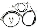 Harley Davidson Fxsb [LA CHOPPERS] - Standard sort vinyl styrkabel/bremseledningssæt