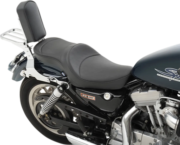 harley-davidson sportster s [DRAG SPECIALTIES] – Fladt vinyl dobbelt-trough sæde