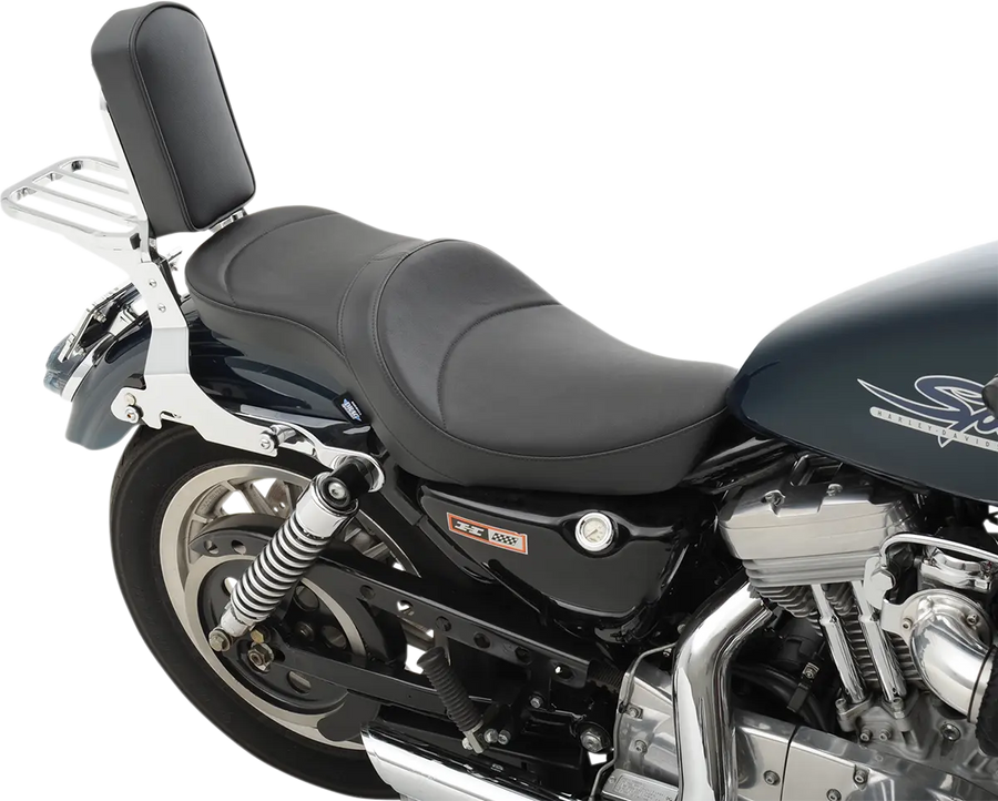 harley-davidson sportster s [DRAG SPECIALTIES] – Fladt vinyl dobbelt-trough sæde