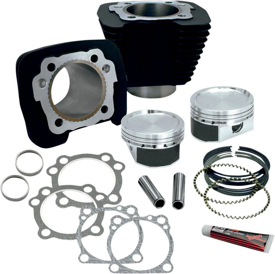 Harley-Davidson Xlh 883 Sportster [1994-1995] - 1200cc Umrüstsatz für XL883 – Oberfläche: Pulverbeschichtet, Wrinkle Black – Bild 1
