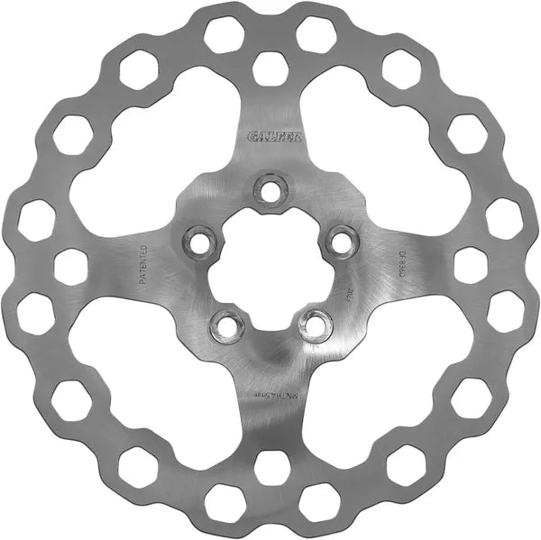 Harley-Davidson Xl 1200 T Sportster Superlow [2018-2019, 2018-2020] - Cubiq™ Bremsscheibe – Oberfläche: Chrom – Bild 4