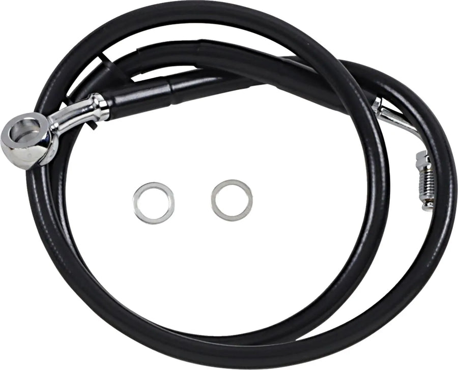 harley-davidson street bob [DRAG SPECIALTIES] – Forlænget bremseslange i rustfrit stål