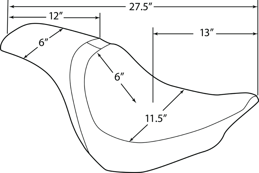 harley davidson flfb [DRAG SPECIALTIES] – Predator sæde