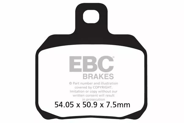 Ducati 1098 Streetfighter [EBC] -Half-sorterede Vee Brake Pads