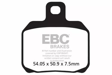 Ducati 848 Streetfighter [EBC] -Half-sorterede Vee Brake Pads