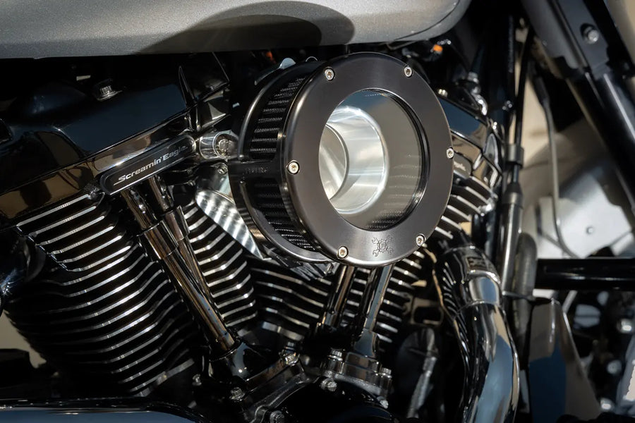 Harley-Davidson FLSTNSE 1800 Softail Deluxe CVO [2014-2015] - BA luftfiltersæt - Finish: Sort, Klar - Billede 2