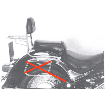 Suzuki VL 800 Intruder Vo [2001-2016] - Sissybar uden bagagebro - 0