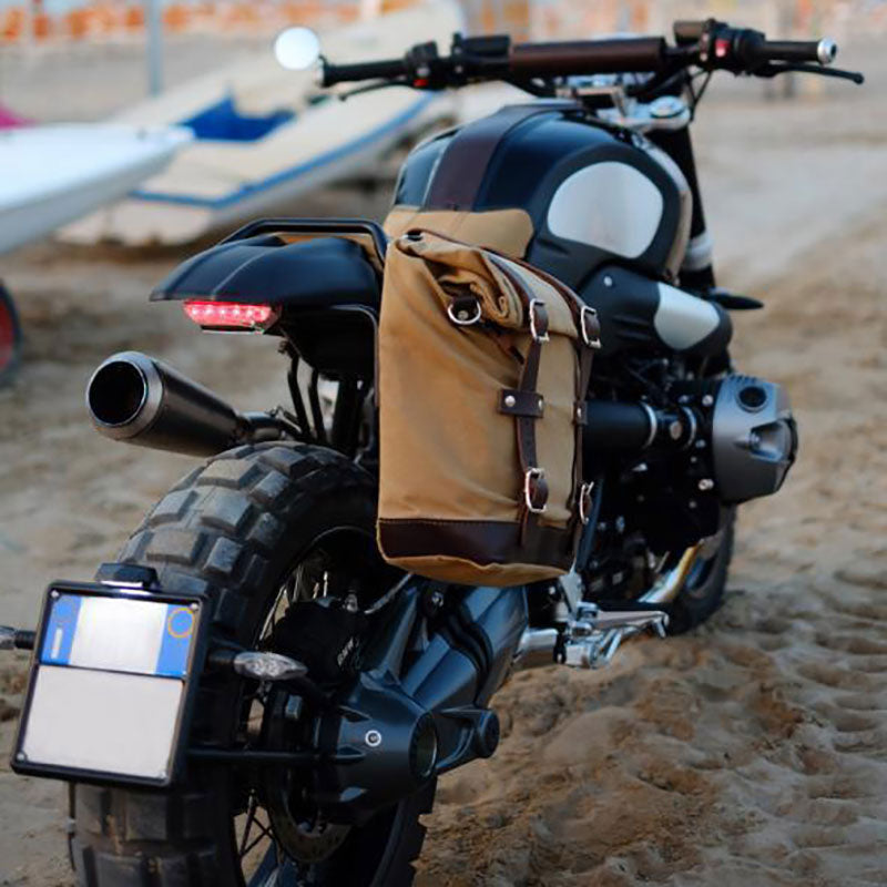 BMW R nineT 1200 Scrambler [2016-2023] - Canvas-Seitentasche 10L-14L + Rahmen der -Serie