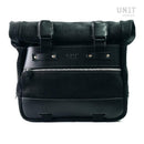 BMW R nineT 1200 Racer [2017-2020] - Kultige Seitentasche aus Spaltleder 40L - 50L + Aluminiumplatte + rechter Rahmen für Atlas Aluminiumtasche