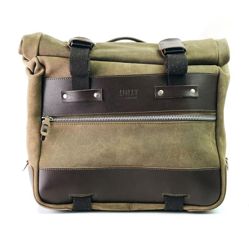 BMW R nineT 1200 Roadster [2014-2023] - Kultige Seitentasche aus Spaltleder 40L - 50L + Aluminiumplatte