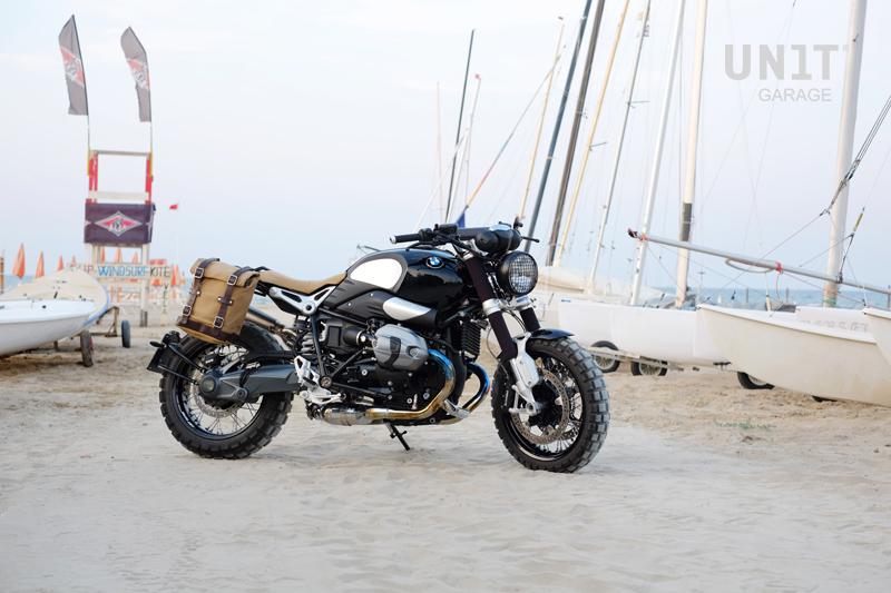 BMW R nineT 1200 Scrambler [2016-2023] - Canvas-Seitentasche 10L-14L + Rahmen der -Serie