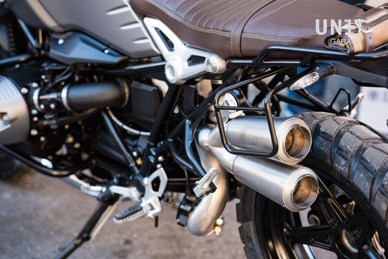 BMW R nineT 1200 Scrambler [2016-2023] - Seitentasche Scram aus Spaltleder 22L-30L + Double Frame