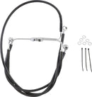 Harley Davidson Flhr [DRAG SPECIALTIES] - Sort Vinyl Extended Brake Line Kit
