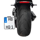 harley davidson fxsbse [HEINZ BIKES] – Sidemonteret nummerpladeholder med nummerpladebelysning-1