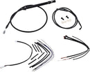 Harley Davidson FX [BURLY BRAND] - Komplet sort vinyl styr kabel/line sæt til Ape Hanger