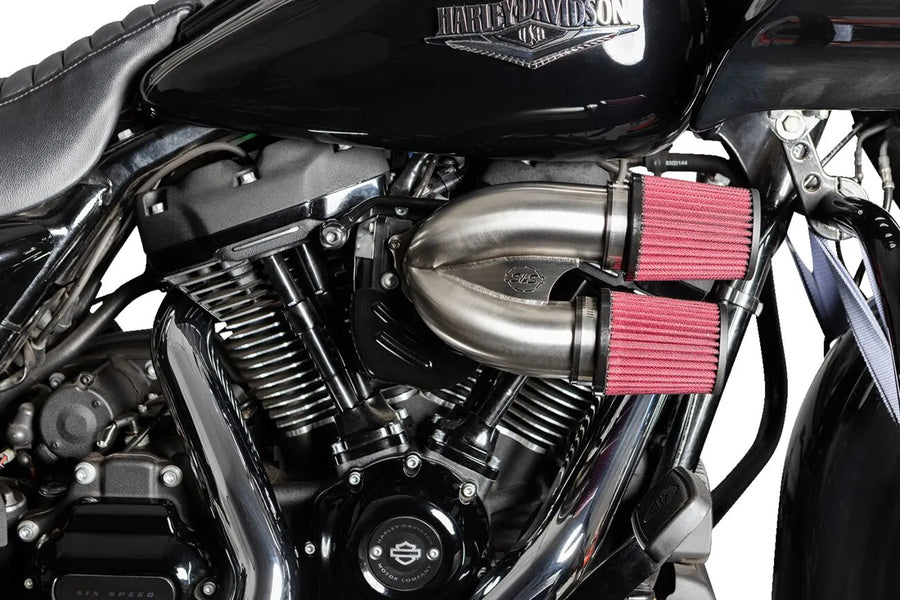 Harley-Davidson FLTRT 1868 Road Glide 3 114 [2025] - Tuned Induction Luftfilterkit – Oberfläche: Silber – Bild 3