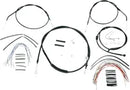 Harley Davidson Nightster [BURLY BRAND] - Komplet sort vinyl styr kabel/line sæt til Ape Hanger