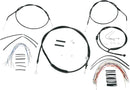 Harley Davidson Nightster [BURLY BRAND] - Komplet sort vinyl styr kabel/line sæt til Ape Hanger