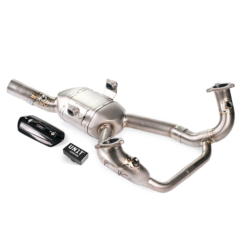 BMW R 1300 GS [2024–2026] - Akrapovic Titan-Auspuffkrümmer + Motorkontrollleuchte EURO 5 + und ADV