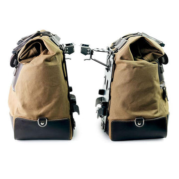 BMW F 900 GS Adventure [2024-] - Paar Cult-Seitentaschen aus Canvas 40L - 50L + Paar Aluminiumplatten