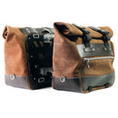 BMW F 900 GS Adventure [2024-] - Paar Cult-Seitentaschen aus Spaltleder 40L - 50L + Aluminiumplatte